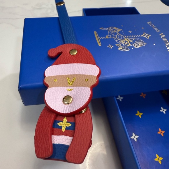 Louis Vuitton Blue Box with Christmas Leather charms - Picture 3 of 4